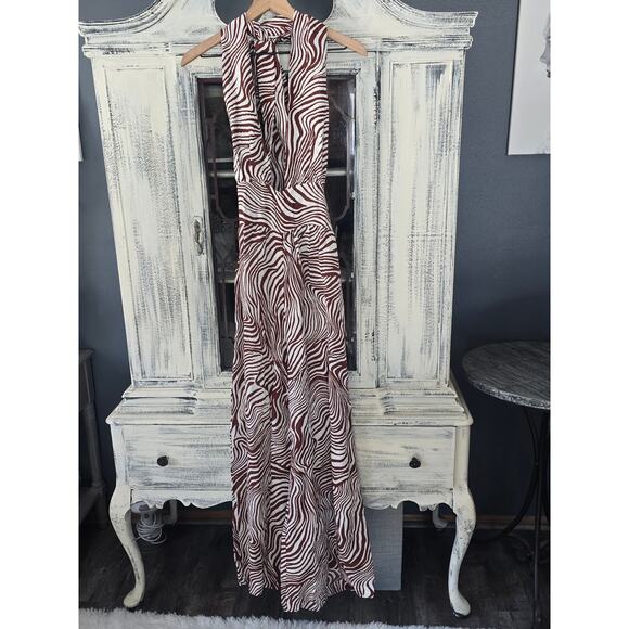 Faithfull Plunge V-Neck Wide-Leg Jumpsuit - New XL - Picture 5 of 5